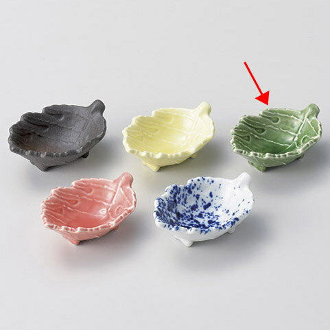 【まとめ買い10個セット品】和食器 ウ090-178 天竜青磁木の葉珍味【メイチョー】