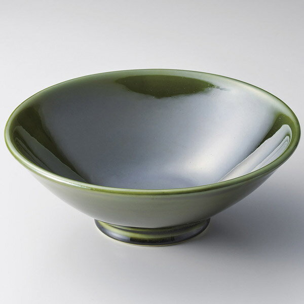 【まとめ買い10個セット品】和食器 ウ247-078 緑釉大丼【メイチョー】