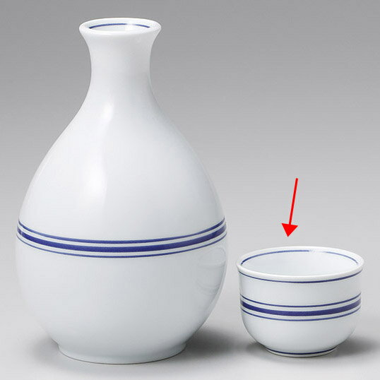 【まとめ買い10個セット品】和食器 ウ284-098 呉須帯ぐい呑み【メイチョー】
