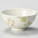 【まとめ買い10個セット品】和食器 ヨ371-348 クローバー 茶碗 グリーン【メイチョー】