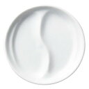 【まとめ買い10個セット品】和食器 オ541-038 ピアニシモ ホワイト10cm仕切り皿【メイチョー】