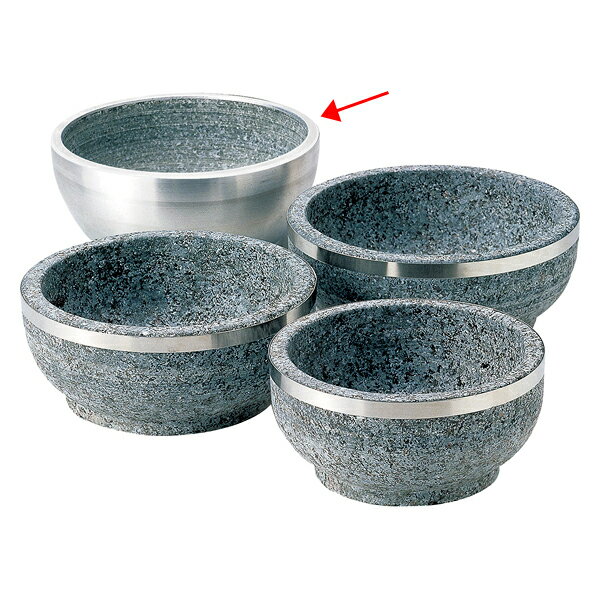 和食器 ヌ735-058 [石]石焼ビビンバ19cmステンオール外巻【メイチョー】