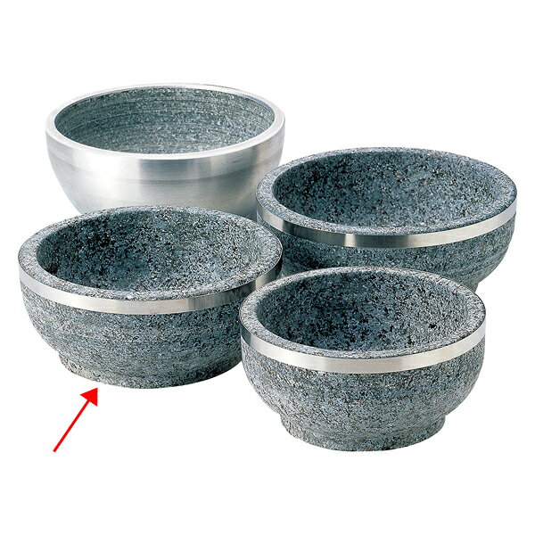 和食器 ヌ735-078 [石]石焼ビビンバ18cmステン巻【メイチョー】