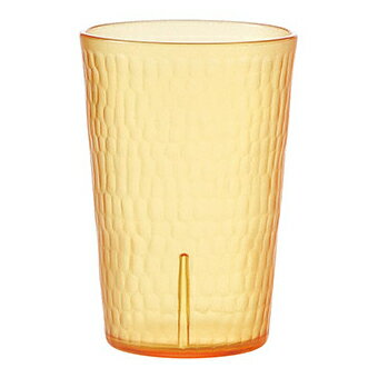 和食器 エ736-258 [PC]槌目タンブラー アンバー[洗]【メイチョー】