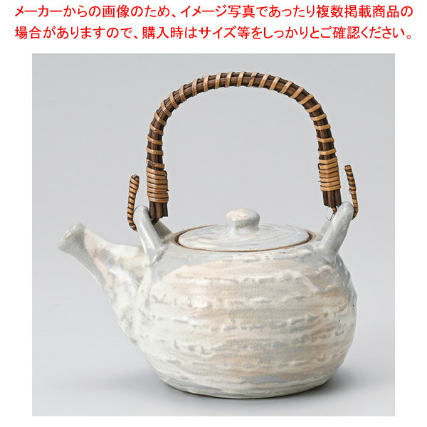 テ396-148 粉引刷毛4号土瓶 【メイチョー】