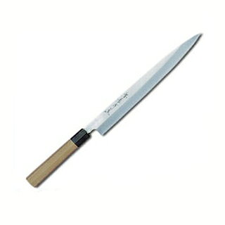 商品概要●商品名:堺孝行 シェフ和包丁 正夫包丁 21cm●刃渡:210mm●銘:堺孝行●柄:水牛八角●従来の和包丁と同じ製法で、素材をサビに強い銀三鋼に替えた、全く新しい感覚の和包丁です。※刃物類の金属製品は水洗いをした後、濡れたままで放置すると錆や水アカが発生しますので使用後はふきん等で水気を取り、風通しの良いところで乾燥させて下さい。●商品名:堺孝行 シェフ和包丁 正夫包丁 21cm●刃渡:210mm●銘:堺孝行●柄:水牛八角●従来の和包丁と同じ製法で、素材をサビに強い銀三鋼に替えた、全く新しい感覚の和包丁です。※刃物類の金属製品は水洗いをした後、濡れたままで放置すると錆や水アカが発生しますので使用後はふきん等で水気を取り、風通しの良いところで乾燥させて下さい。◆関連ジャンル厨房用品&nbsp;›&nbsp;料理道具&nbsp;›&nbsp;包丁・砥石・まな板&nbsp;›&nbsp;包丁　堺孝行●商品名:堺孝行 シェフ和包丁 正夫包丁 21cm●刃渡:210mm●銘:堺孝行●柄:水牛八角●従来の和包丁と同じ製法で、素材をサビに強い銀三鋼に替えた、全く新しい感覚の和包丁です。※刃物類の金属製品は水洗いをした後、濡れたままで放置すると錆や水アカが発生しますので使用後はふきん等で水気を取り、風通しの良いところで乾燥させて下さい。◆関連ジャンル厨房用品&nbsp;›&nbsp;料理道具&nbsp;›&nbsp;包丁・砥石・まな板&nbsp;›&nbsp;包丁　堺孝行【2018PO】【古より伝わる堺の名刀 堺孝行刃物】 古来から権威の象徴とされてきた日本刀。厳選された鋼を幾重にも折り重ね鍛え上げた刃心は最高の切れ味と輝きを放ち魂が宿ると伝えられています。日本の和包丁とはまさに日本刀の流れを引き継いだ世界に誇れる芸術品でもあります。細部に渡る仕上げのクオリティーは上質な包Tを作り出す職人のプライドでもあり先代より脈々と受け継がれてきた伝承の技でもあります。世界に類をみない独自の形状を持つ和包丁は魚や野菜など異なった食材を切る為に生み出された刃物であり繊細な日本料理には欠かす事の出来ない包丁です。600年の歴史を持つ堺刃物の伝統を守り続ける堺孝行ブランドをぜひ一度お手にとり世界に誇れる匠の技に触れて頂く事をスタッフー同願っております。Japanese swords have been a status symbol from ancient times. The core blade is forged by folding selected steel many times and features supreme sharpness and brilliance; it is has been said that the human soul dwells in the sword.Japanese knives are actually works of art descended from Japanese swords, and we proudly present them to the world. The quality of meticulous workmanship represents the pride of masters who create quality knives, and the quality is ensured by traditional skills that have been continuously inherited from their predecessors. Japanese knives have their own unprecedented shapes and are without parallel in the world as knives created for cutting different foods, including fishes and vegetables, and are vital for delicate apanese dishes. All of our staff members wish that you would pick up the Sakai Takayuki brand products which maintain the traditional skills of Sakai's Japanese knives and demonstrate the skills of world class masters. お祭り・イベント機器の激安販売 お祭り・スポーツイベント・フェスティバル・学校・幼稚園・保育園・子供会・体育祭・文化祭などの行事や模擬店、地域のお祭り・イベントで活躍の催事用アイテムを取り揃えています。展示会、オフィスの備品としてもお勧めです。設備がそろっていればもちろんご家庭でもご利用が可能です。