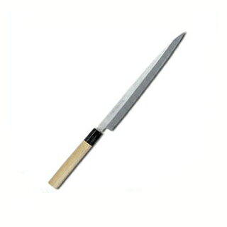 商品概要●商品名:堺孝行 霞研水牛柄 ふぐ引包丁 24cm●刃渡:240mm●銘:堺孝行●柄:水牛●安来の白鋼を使用し、柄は天然の水牛角付朴柄です。※刃物類の金属製品は水洗いをした後、濡れたままで放置すると錆や水アカが発生しますので使用後はふきん等で水気を取り、風通しの良いところで乾燥させて下さい。●商品名:堺孝行 霞研水牛柄 ふぐ引包丁 24cm●刃渡:240mm●銘:堺孝行●柄:水牛●安来の白鋼を使用し、柄は天然の水牛角付朴柄です。※刃物類の金属製品は水洗いをした後、濡れたままで放置すると錆や水アカが発生しますので使用後はふきん等で水気を取り、風通しの良いところで乾燥させて下さい。◆関連ジャンル厨房用品&nbsp;›&nbsp;料理道具&nbsp;›&nbsp;包丁・砥石・まな板&nbsp;›&nbsp;包丁　堺孝行●商品名:堺孝行 霞研水牛柄 ふぐ引包丁 24cm●刃渡:240mm●銘:堺孝行●柄:水牛●安来の白鋼を使用し、柄は天然の水牛角付朴柄です。※刃物類の金属製品は水洗いをした後、濡れたままで放置すると錆や水アカが発生しますので使用後はふきん等で水気を取り、風通しの良いところで乾燥させて下さい。◆関連ジャンル厨房用品&nbsp;›&nbsp;料理道具&nbsp;›&nbsp;包丁・砥石・まな板&nbsp;›&nbsp;包丁　堺孝行【2018PO】【古より伝わる堺の名刀 堺孝行刃物】 古来から権威の象徴とされてきた日本刀。厳選された鋼を幾重にも折り重ね鍛え上げた刃心は最高の切れ味と輝きを放ち魂が宿ると伝えられています。日本の和包丁とはまさに日本刀の流れを引き継いだ世界に誇れる芸術品でもあります。細部に渡る仕上げのクオリティーは上質な包Tを作り出す職人のプライドでもあり先代より脈々と受け継がれてきた伝承の技でもあります。世界に類をみない独自の形状を持つ和包丁は魚や野菜など異なった食材を切る為に生み出された刃物であり繊細な日本料理には欠かす事の出来ない包丁です。600年の歴史を持つ堺刃物の伝統を守り続ける堺孝行ブランドをぜひ一度お手にとり世界に誇れる匠の技に触れて頂く事をスタッフー同願っております。Japanese swords have been a status symbol from ancient times. The core blade is forged by folding selected steel many times and features supreme sharpness and brilliance; it is has been said that the human soul dwells in the sword.Japanese knives are actually works of art descended from Japanese swords, and we proudly present them to the world. The quality of meticulous workmanship represents the pride of masters who create quality knives, and the quality is ensured by traditional skills that have been continuously inherited from their predecessors. Japanese knives have their own unprecedented shapes and are without parallel in the world as knives created for cutting different foods, including fishes and vegetables, and are vital for delicate apanese dishes. All of our staff members wish that you would pick up the Sakai Takayuki brand products which maintain the traditional skills of Sakai's Japanese knives and demonstrate the skills of world class masters. お祭り・イベント機器の激安販売 お祭り・スポーツイベント・フェスティバル・学校・幼稚園・保育園・子供会・体育祭・文化祭などの行事や模擬店、地域のお祭り・イベントで活躍の催事用アイテムを取り揃えています。展示会、オフィスの備品としてもお勧めです。設備がそろっていればもちろんご家庭でもご利用が可能です。