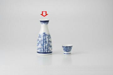 【まとめ買い10個セット品】和食器 竹林 一合徳利 37F060-07 まごころ第37集 【キャンセル/返品不可】【メイチョー】