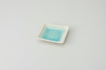 【まとめ買い10個セット品】和食器 白流水スカイブルー 正角小皿 37E223-12 まごころ第37集 【キャンセル/返品不可】【メイチョー】