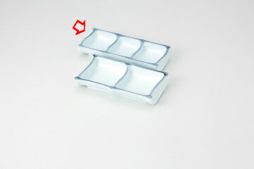 【まとめ買い10個セット品】和食器 砥部風 三品皿 37H322-37 まごころ第37集 【キャンセル/返品不可】【メイチョー】