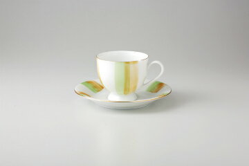 和食器 あけぼの十草緑 コーヒーC/S 37K424-17 まごころ第37集 【キャンセル/返品不可】【メイチョー】