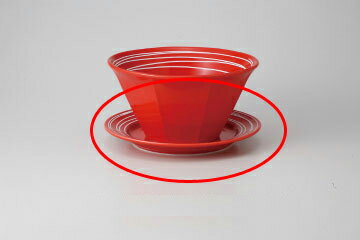 乐天商城 - 和食器 レッド釉白一珍 21cmプレート 37K349-12 まごころ第37集 【キャンセル/返品不可】【メイチョー】