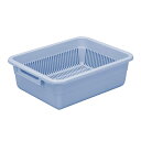 【まとめ買い10個セット品】 アシスト 水切りカゴ No.2 ブルー 02855-8【メイチョー】