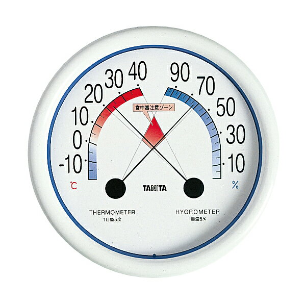 温湿度計　5488　ホワイト(食中毒注意ゾーン付) タニタ【メイチョー】