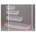ネット用網カゴ 白 W84cm 61-132-1-4 【店舗什器 ネット什器 ネット用棚・カゴ ネット用網カゴ 白ネット什器】【メイチョー】