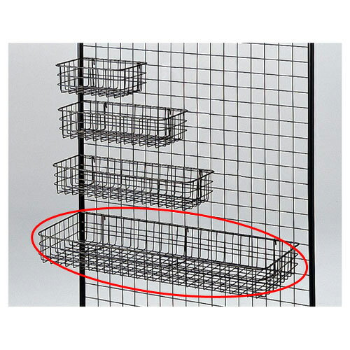 【まとめ買い10個セット品】ネット用網カゴ 黒 W84cm 61-132-2-4 【 店舗什器 ネット什器 ネット用棚・カゴ ネット用網カゴ 黒 】【店舗什器 ネット什器 展示 陳列 フレーム サービス ディスプレー 業務用】【メイチョー】