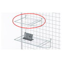 【まとめ買い10個セット品】ネット用小物PET棚 クローム W27cm 61-132-5-1 【店舗什器 パネル 壁面 ワゴン ハンガー 店舗備品】【メイチョー】