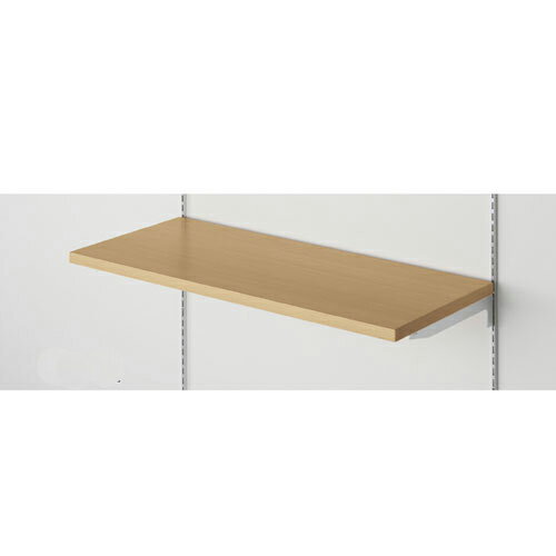 メラミン木棚セット W90cmタイプ D30cm エクリュ 【 システム什器 システムオプション スリット式システムオプションW90cm メラミン木棚セット W90cmタイプ D30cm 】店舗什器 ディスプレー マネキン 装飾品 販促用品 ハンガー ラッピング【メイチョー】