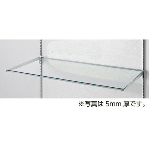 10R ガラス棚セットW90cm インハングタイプ ガラス8mm厚 D40cm 61-36-12-6 【システム什器 システムオプション スリット式システムオプションW90cm 10R ガラス棚セットW90cm インハングタイプ ガラス8mm厚】【メイチョー】