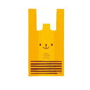 【まとめ買い10個セット品】うさクマ レジ袋 S クマ 100枚 61-430-89-1 【店舗什器 小物 ディスプレー ギフト ラッピング 包装紙 袋 消耗品...