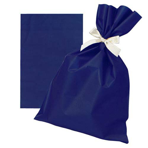 無地 梨地ギフトバッグ ネイビー 37×50 20枚 61-549-50-2 【店舗什器 小物 ディスプレー ギフト ラッピング 包装紙 袋 消耗品 店舗備品】...