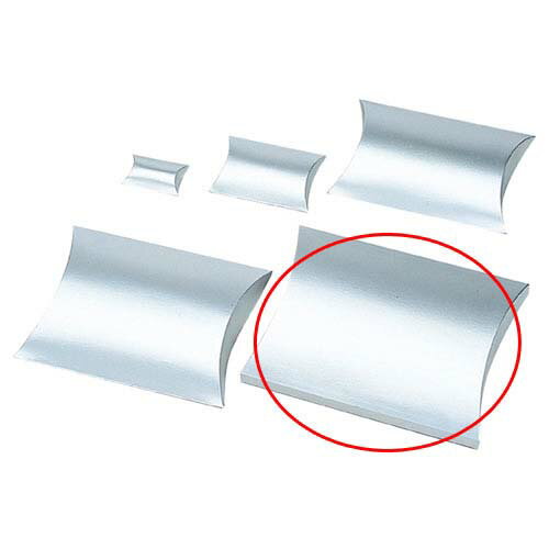 【まとめ買い10個セット品】ギフトボックス シルバー 36.5(32)×27×7 10枚 61-781-86-7 【店舗什器 小物 ディスプレー ギフト ラッピ...