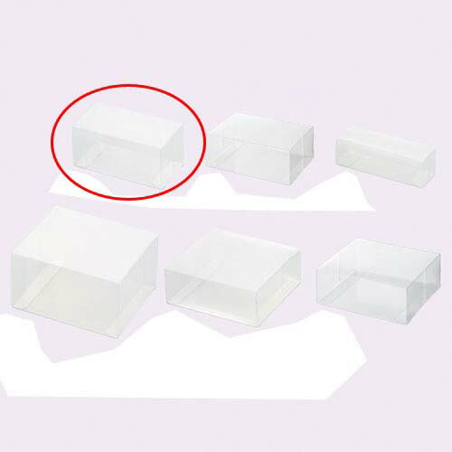 【まとめ買い10個セット品】クリアボックス(ワンタッチ組立式) 11.4×5.7×5.7 10枚 61-549-82-13 【 店舗什器 小物 ディスプレー ギフト ラッピング 包装紙 袋 消耗品 店舗備品 】【メイチョー】