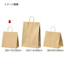 丸ひもタイプ 茶無地 30×15×30 50枚 61-431-24-4 【店舗什器 小物 ディスプレー ギフト ラッピング 包装紙 袋 消耗品 店舗備品】【メイ...