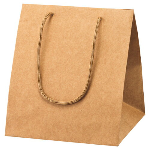 【まとめ買い10個セット品】アレンジバッグ 茶 23×23×27 10枚 61-310-1-1 【店舗什器 小物 ディスプレー ギフト ラッピング 包装紙 袋 消耗品 店舗備品】【メイチョー】