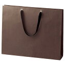 【まとめ買い10個セット品】ショルダーバッグ ブラウン 黒ひも 52×10×42 50枚 61-317-10-3 【店舗什器 小物 ディスプレー ギフト ラッピ...