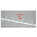 【まとめ買い10個セット品】 角バー2段フック(φ6mm)L15cm5本組 ホワイト 61-423-63-3 【メイチョー】