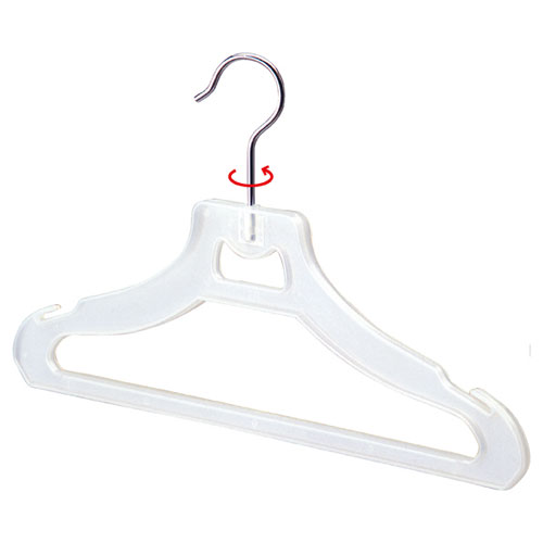 プラスチック製ハンガーW38乳白 10本組 61-195-10-1 【演出・ディスプレイ用品 プラスチックハンガー 透明・半透明 プラスチック製ハンガー】【ディスプレイ用品 プラスチックハンガー ハンガーフック アパレル 衣料 展示 インテリア 洋服 業務用】【メイチョー】