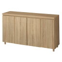 【終売】木製収納ボックス ハイタイプ 丸棒脚タイプ W120cm用 ラスティック柄 61-651-77-4 【店舗什器 パネル ディスプレー 棚 店舗備品】【メイチョー】(3)