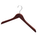 【まとめ買い10個セット品】木製ハンガー ブラウン 屈折型W38cm 10本 61-191-16-1 【店舗什器 パネル ディスプレー 棚 ハンガー 店舗備品】...