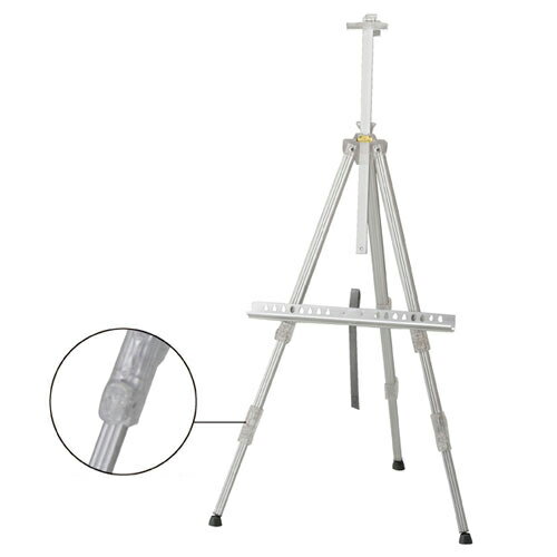 【まとめ買い10個セット品】 ターレンスメタル3段イーゼル シルバー 61-656-72-2 【メーカー直送/代金引換決済不可】【店舗什器 パネル ディスプレー 棚 POP ポスター 店舗備品】【メイチョー】