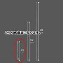 ステンレスワイヤー 30cm 10本 61-233-4-2 【販促用品 ポスター・のぼり用器具 ポスター・タペストリー用備品 ステンレスワイヤー 販促用品】【販...