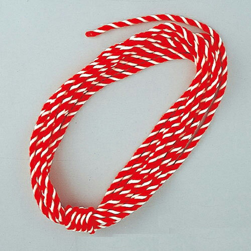 紅白ロープ 6mm×100m 61-247-7-2 【販促用品 イベント用品 紅白幕・テント 紅白幕用ロープ取リ付けパーツ イベント用品】【販促用品 ディスプレ...