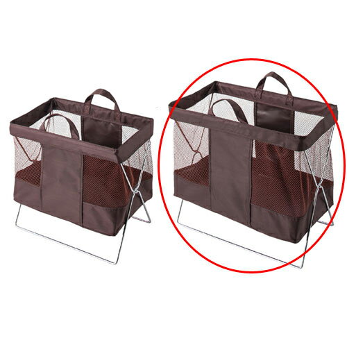 手荷物収納メッシュワゴン 大 61-351-5-2 【飲食店用備品 店舗運営用品 手荷物カゴ 手荷物収納メッシュ..