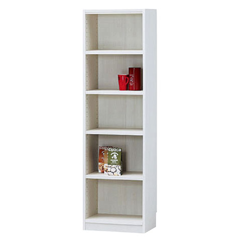 木製オープンラック ホワイト W44×H150cm 61-357-3-1 【理美容・サロン備品 設備用品 インテリア什器 ..