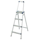 手すり付き踏み台 天板幅広タイプ 4段 H153cm 61-367-11-2 【店舗運営用品 在庫場用品 脚立・踏み台 手すり付き踏み台 天板幅広タイプ】店舗什器 ディスプレー マネキン 装飾品 販促用品 ハンガー ラッピング】【メイチョー】(4)