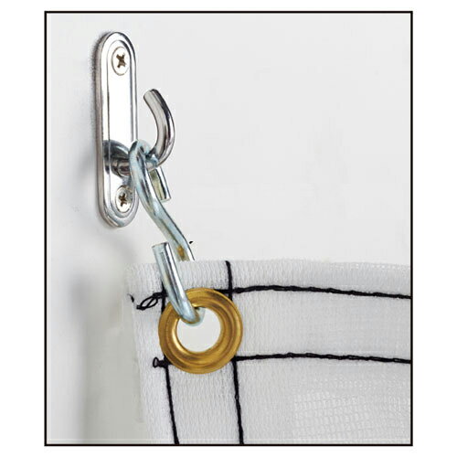 【まとめ買い10個セット品】 ネット用オプション スリムアイプレート 61-784-34-4 【店舗什器 パネル ..