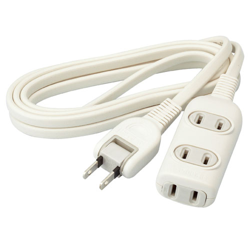 延長コード 3口 2m 61-396-10-2 【事務・文具用品 OA用品 タップ・延長コード 延長コード】【照明 インテリア 店舗内装 店舗改装な センス】【メイチョー】