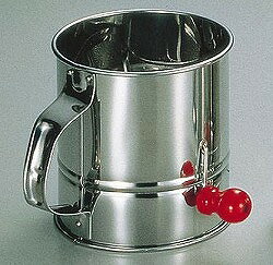 SA18-0回転粉フルイ 小【うらごし ムーラン 粉ふるい器 手打ち そば打ち粉 そば粉 打ち粉 蕎麦の打ち粉 お菓子粉をふるう道具 小麦粉ふるう道具 パン粉ふるう】【厨房館】 2