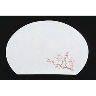 尺3半月四季懐石まっと(50枚入) 梅【料理演出用品 装飾用品 和食 懐石 料理演出用...