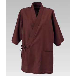 【まとめ買い10個セット品】男女兼用 作務衣 JT-2012 (焦茶) L【 ジャンパー ユニフォーム 制服 ジャンパー ユニフォーム 制服 業務用】【厨房館】