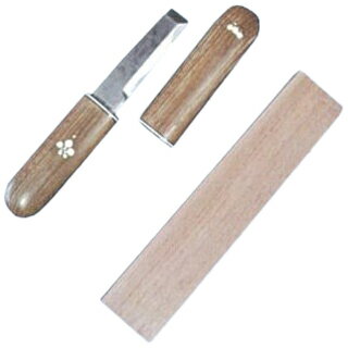 90mm 花小刀 梅ツバダマスカスサヤ桐箱付【桐箱入、贈答用に。】【厨房館】