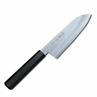 Kitchen Knife - 【業務用】【三徳包丁】堺孝行 銀三鋼 割り込み黒丹柄仕様 三徳包丁 18cm 【銀三 包丁】【庖丁 包丁 sakai houcho】 業務用 和包丁【厨房館】