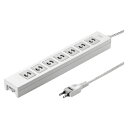 【まとめ買い10個セット品】サンワサプライ 電源タップ TAP-F27-2Z 1個一括集中スイッチで7個口まとめてON・OFF可能。一括集中スイッチには通電ラン...