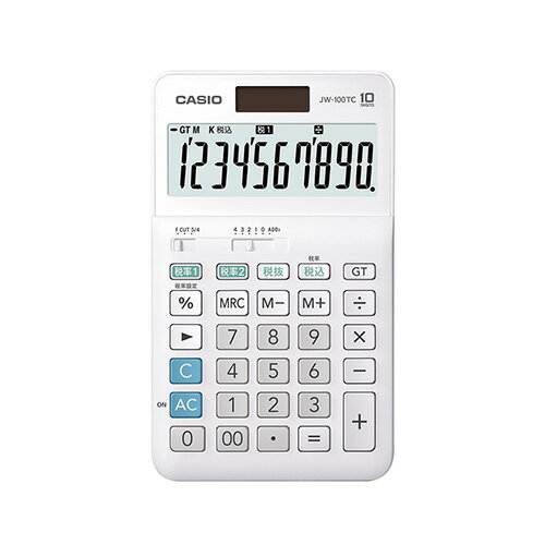 【まとめ買い10個セット品】カシオ 電卓 JW-100TC-N 1台【厨房館】 【まとめ買い10個セット品】カシオ 電卓 JW-100TC-N 1台【厨房館】