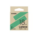 【まとめ買い10個セット品】カシオ ラベルライター　Lateco XB-18GN 緑　黒文字 1巻8m【厨房館】